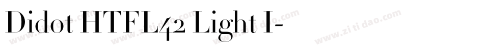 Didot HTFL42 Light I字体转换